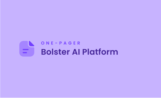 Image of Bolster AI Platform One-Pager