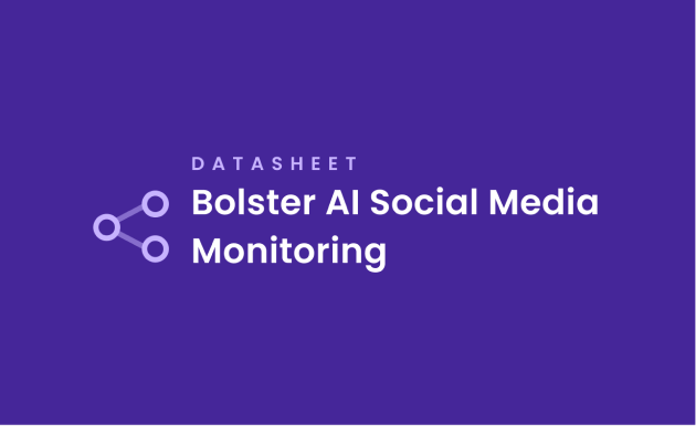Image of Bolster AI Social Media Monitoring Datasheet