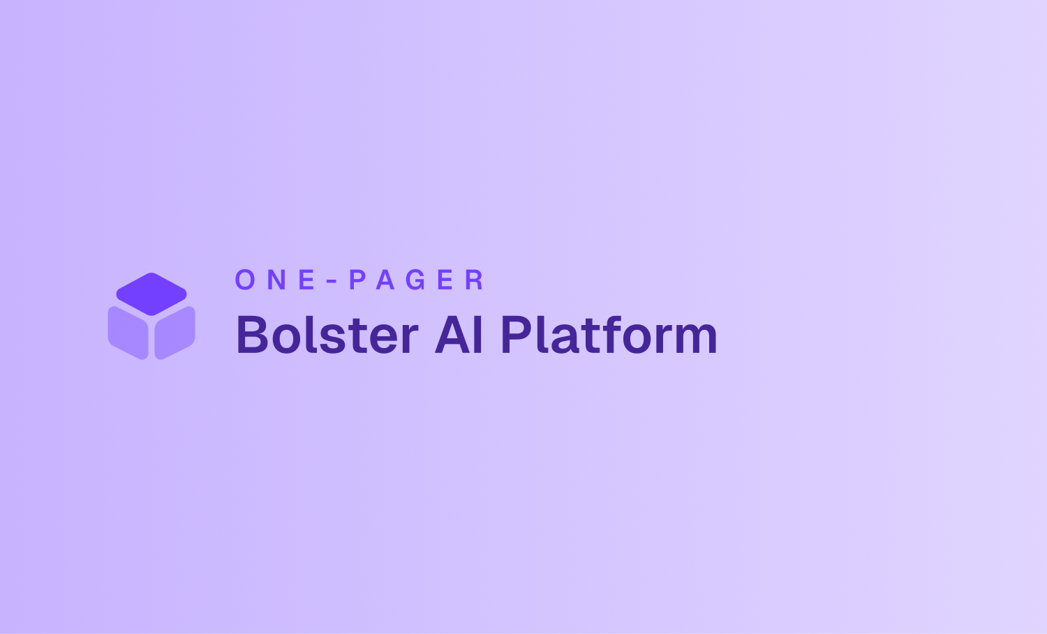 Bolster AI Module One-Pager
